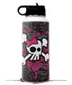 Skin Wrap Decal compatible with Hydro Flask Wide Mouth Bottle 32oz Girly Skull Bones (BOTTLE NOT INCLUDED)
