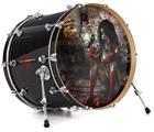 Vinyl Decal Skin Wrap for 22" Bass Kick Drum Head Exterminating Angel - DRUM HEAD NOT INCLUDED