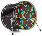 Vinyl Decal Skin Wrap for 22" Bass Kick Drum Head Crazy Dots 04 - DRUM HEAD NOT INCLUDED