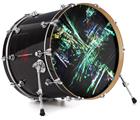 Vinyl Decal Skin Wrap for 22" Bass Kick Drum Head Akihabara - DRUM HEAD NOT INCLUDED