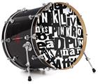 Vinyl Decal Skin Wrap for 22" Bass Kick Drum Head Punk Rock - DRUM HEAD NOT INCLUDED