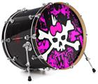 Vinyl Decal Skin Wrap for 22" Bass Kick Drum Head Punk Skull Princess - DRUM HEAD NOT INCLUDED