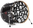 Vinyl Decal Skin Wrap for 22" Bass Kick Drum Head Monsters - DRUM HEAD NOT INCLUDED