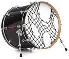 Vinyl Decal Skin Wrap for 22" Bass Kick Drum Head Ripped Fishnets - DRUM HEAD NOT INCLUDED