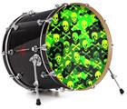 Vinyl Decal Skin Wrap for 22" Bass Kick Drum Head Skull Camouflage - DRUM HEAD NOT INCLUDED