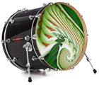 Vinyl Decal Skin Wrap for 22" Bass Kick Drum Head Chlorophyll - DRUM HEAD NOT INCLUDED
