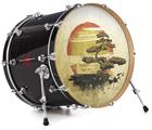 Vinyl Decal Skin Wrap for 22" Bass Kick Drum Head Bonsai Sunset - DRUM HEAD NOT INCLUDED