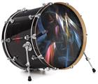 Vinyl Decal Skin Wrap for 22" Bass Kick Drum Head Darkness Stirs - DRUM HEAD NOT INCLUDED