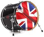 Vinyl Decal Skin Wrap for 22" Bass Kick Drum Head Union Jack 01 - DRUM HEAD NOT INCLUDED