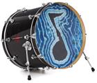 Vinyl Decal Skin Wrap for 22" Bass Kick Drum Head Phat Dyes - Music Note - 103 - DRUM HEAD NOT INCLUDED