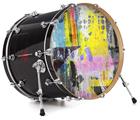 Vinyl Decal Skin Wrap for 22" Bass Kick Drum Head Graffiti Pop - DRUM HEAD NOT INCLUDED