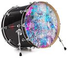 Vinyl Decal Skin Wrap for 22" Bass Kick Drum Head Graffiti Splatter - DRUM HEAD NOT INCLUDED