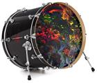 Vinyl Decal Skin Wrap for 22" Bass Kick Drum Head 6D - DRUM HEAD NOT INCLUDED