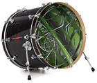 Vinyl Decal Skin Wrap for 22" Bass Kick Drum Head Haphazard Connectivity - DRUM HEAD NOT INCLUDED