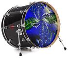 Vinyl Decal Skin Wrap for 22" Bass Kick Drum Head Hyperspace Entry - DRUM HEAD NOT INCLUDED