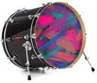 Vinyl Decal Skin Wrap for 22" Bass Kick Drum Head Painting Brush Stroke - DRUM HEAD NOT INCLUDED