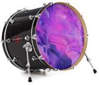Vinyl Decal Skin Wrap for 22" Bass Kick Drum Head Painting Purple Splash - DRUM HEAD NOT INCLUDED