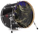 Vinyl Decal Skin Wrap for 22" Bass Kick Drum Head Owl - DRUM HEAD NOT INCLUDED