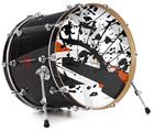 Vinyl Decal Skin Wrap for 22" Bass Kick Drum Head Baja 0018 Burnt Orange - DRUM HEAD NOT INCLUDED