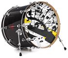 Vinyl Decal Skin Wrap for 22" Bass Kick Drum Head Baja 0018 Yellow - DRUM HEAD NOT INCLUDED