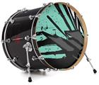 Vinyl Decal Skin Wrap for 22" Bass Kick Drum Head Baja 0040 Seafoam Green - DRUM HEAD NOT INCLUDED