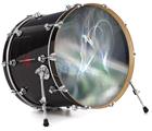 Vinyl Decal Skin Wrap for 22" Bass Kick Drum Head Ripples Of Time - DRUM HEAD NOT INCLUDED