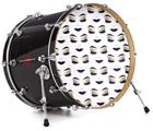 Vinyl Decal Skin Wrap for 22" Bass Kick Drum Head Face Dark Purple - DRUM HEAD NOT INCLUDED
