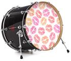 Vinyl Decal Skin Wrap for 22" Bass Kick Drum Head Pink Orange Lips - DRUM HEAD NOT INCLUDED