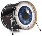 Vinyl Decal Skin Wrap for 22" Bass Kick Drum Head Eyeball Blue Dark - DRUM HEAD NOT INCLUDED