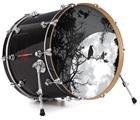 Vinyl Decal Skin Wrap for 22" Bass Kick Drum Head Moon Rise - DRUM HEAD NOT INCLUDED
