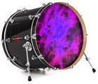 Vinyl Decal Skin Wrap for 22" Bass Kick Drum Head Cubic Shards Pink - DRUM HEAD NOT INCLUDED