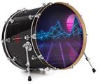 Vinyl Decal Skin Wrap for 22" Bass Kick Drum Head Synth Mountains - DRUM HEAD NOT INCLUDED