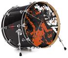 Vinyl Decal Skin Wrap for 22" Bass Kick Drum Head Baja 0003 Burnt Orange - DRUM HEAD NOT INCLUDED