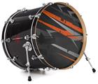 Vinyl Decal Skin Wrap for 22" Bass Kick Drum Head Baja 0014 Burnt Orange - DRUM HEAD NOT INCLUDED