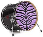 Vinyl Decal Skin Wrap for 22" Bass Kick Drum Head Purple Tiger - DRUM HEAD NOT INCLUDED