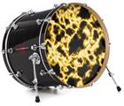 Vinyl Decal Skin Wrap for 22" Bass Kick Drum Head Electrify Yellow - DRUM HEAD NOT INCLUDED