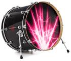 Vinyl Decal Skin Wrap for 22" Bass Kick Drum Head Lightning Pink - DRUM HEAD NOT INCLUDED