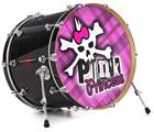 Vinyl Decal Skin Wrap for 22" Bass Kick Drum Head Punk Princess - DRUM HEAD NOT INCLUDED