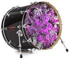 Vinyl Decal Skin Wrap for 22" Bass Kick Drum Head Butterfly Graffiti - DRUM HEAD NOT INCLUDED