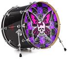 Vinyl Decal Skin Wrap for 22" Bass Kick Drum Head Butterfly Skull - DRUM HEAD NOT INCLUDED