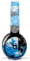 WraptorSkinz Skin Skin Decal Wrap works with Beats Solo Pro (Original) Headphones Checker Skull Splatter Blue Skin Only BEATS NOT INCLUDED