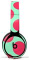 WraptorSkinz Skin Skin Decal Wrap works with Beats Solo Pro (Original) Headphones Kearas Polka Dots Pink And Blue Skin Only BEATS NOT INCLUDED