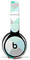 WraptorSkinz Skin Skin Decal Wrap works with Beats Solo Pro (Original) Headphones Brushed Circles Seafoam Skin Only BEATS NOT INCLUDED