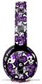 WraptorSkinz Skin Skin Decal Wrap works with Beats Solo Pro (Original) Headphones Splatter Girly Skull Purple Skin Only BEATS NOT INCLUDED