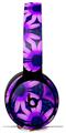 WraptorSkinz Skin Skin Decal Wrap works with Beats Solo Pro (Original) Headphones Daisies Purple Skin Only BEATS NOT INCLUDED