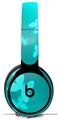 WraptorSkinz Skin Skin Decal Wrap works with Beats Solo Pro (Original) Headphones Bokeh Butterflies Neon Teal Skin Only BEATS NOT INCLUDED