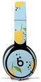 WraptorSkinz Skin Skin Decal Wrap works with Beats Solo Pro (Original) Headphones Lemon Blue Skin Only BEATS NOT INCLUDED