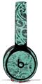 WraptorSkinz Skin Skin Decal Wrap works with Beats Solo Pro (Original) Headphones Folder Doodles Seafoam Green Skin Only BEATS NOT INCLUDED