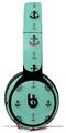WraptorSkinz Skin Skin Decal Wrap works with Beats Solo Pro (Original) Headphones Nautical Anchors Away 02 Seafoam Green Skin Only BEATS NOT INCLUDED