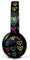 WraptorSkinz Skin Skin Decal Wrap works with Beats Solo Pro (Original) Headphones Kearas Hearts Black Skin Only BEATS NOT INCLUDED